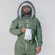 OliveGuard Beekeeping Suit with Veil and Goatskin Gloves