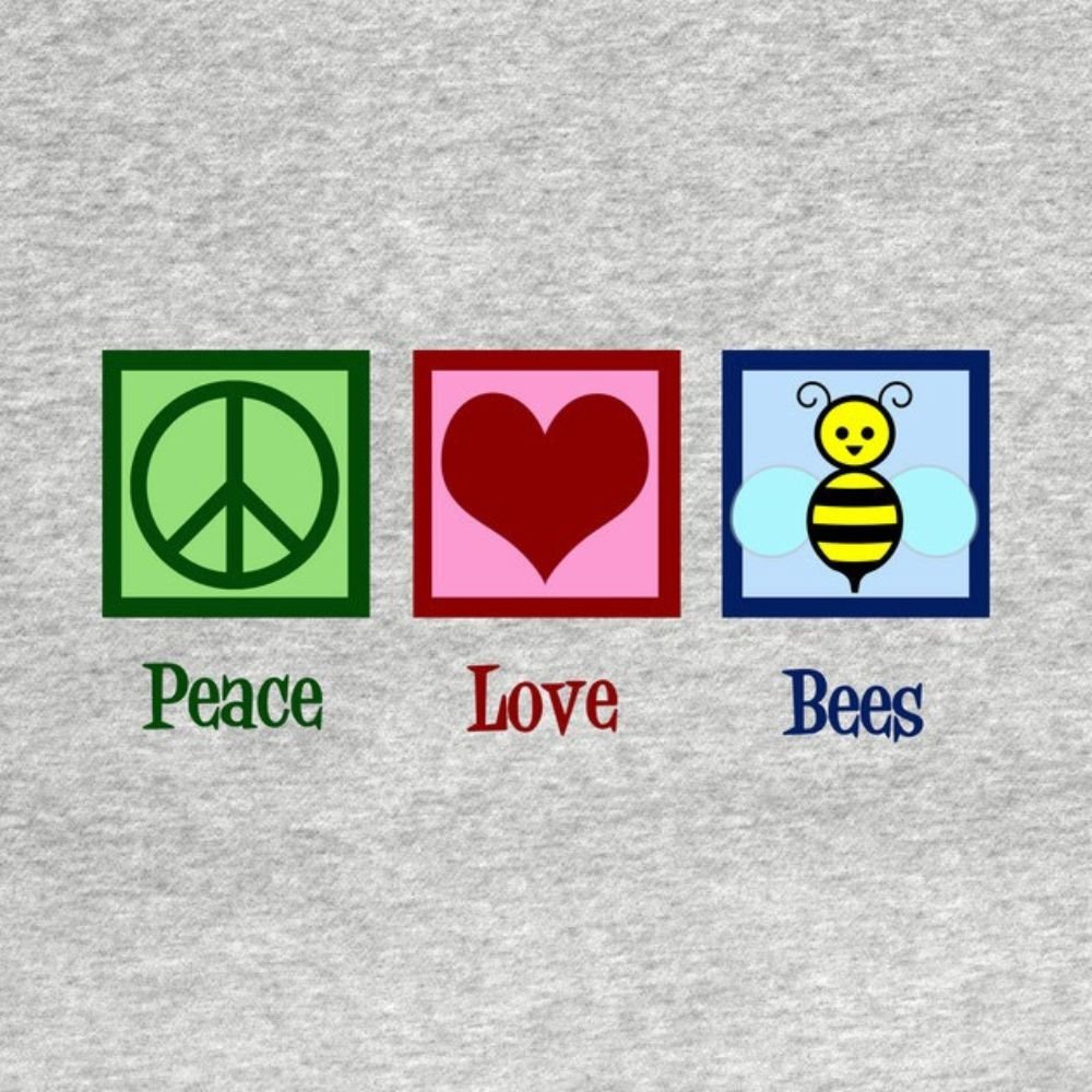 Peace Love Bees Beekeeping T-Shirt Peace Love Bees Beekeeping T-Shirt