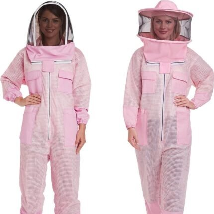 Petal Pink Ventilated Beekeeper Full Suit Ventilated Fabric