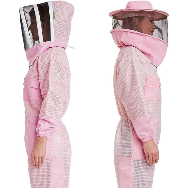 Petal Pink Ventilated Beekeeper Full Suit Ventilated Fabric