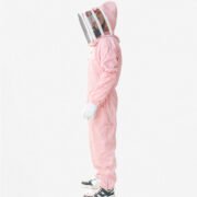 Pink BuzzShield Cotton Beekeeping Suit Full Body Protection