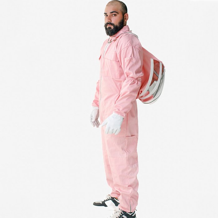 Pink BuzzShield Cotton Beekeeping Suit Full Body Protection (6) Pink BuzzShield Cotton Beekeeping Suit Full Body Protection
