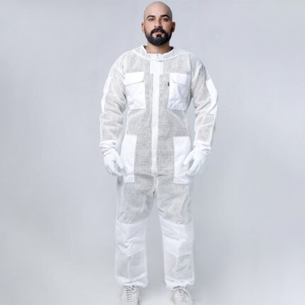 Triple Protection HiveSafe Beekeeper Full Suit in White