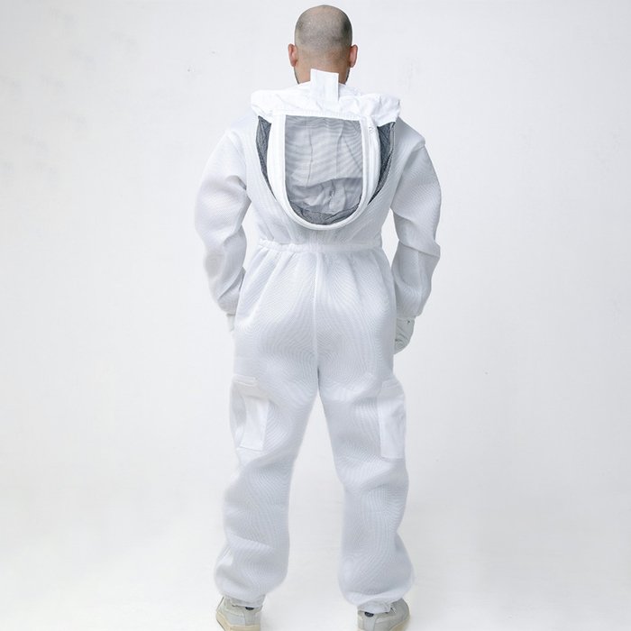 Triple Protection HiveSafe Beekeeper Full Suit in White