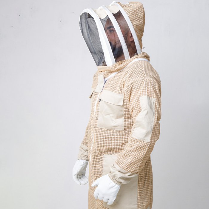 Ventilated Beekeeper Full Suit White Unisex Protective Gear (2) Ventilated-Beekeeper-Full-Suit-White-Unisex-Protective-Gear