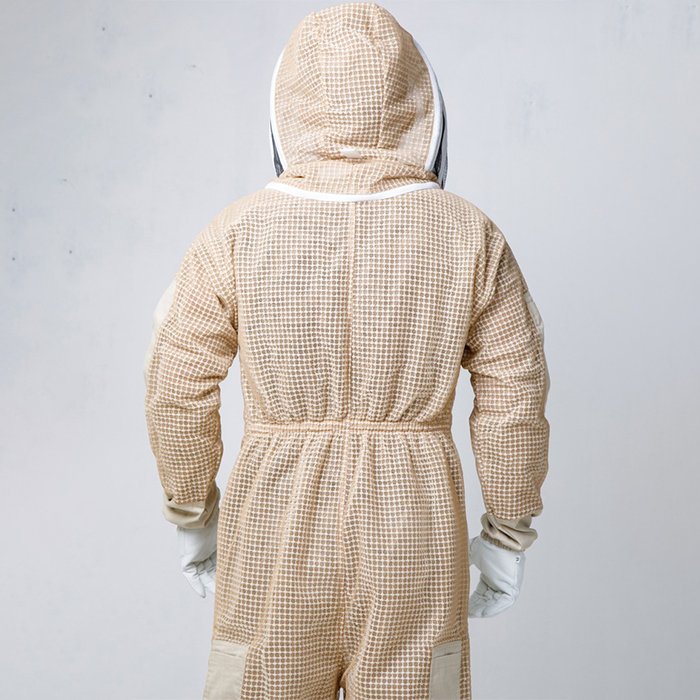 Ventilated-Beekeeper-Full-Suit-White-Unisex-Protective-Gear