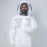 White BreezeVent Semi Vented Beekeeping Suit With Veil
