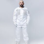 White BreezeVent Semi Vented Beekeeping Suit With Veil