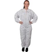White Polycotton Beekeeping Suit Full Body Protective Gear