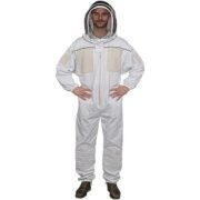 White Pure Cotton Ventilated Beekeeping Suit With Veil