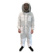 White Triple Layer Ventilated Bee Suit with Veil