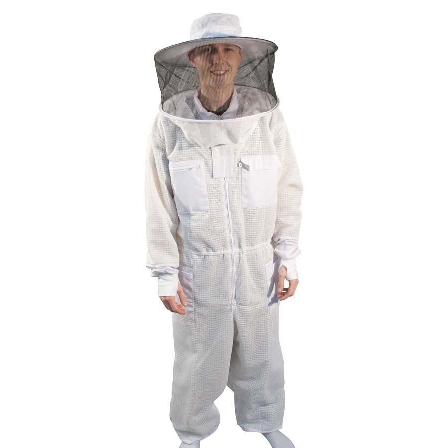 White Vented Professional Beekeeping Breathable Suit