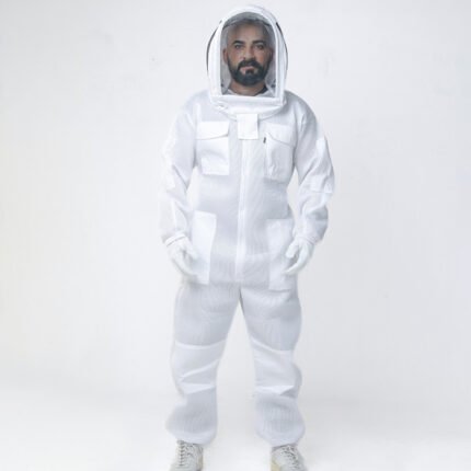 White Vented Professional Beekeeping Full Coverage Suit