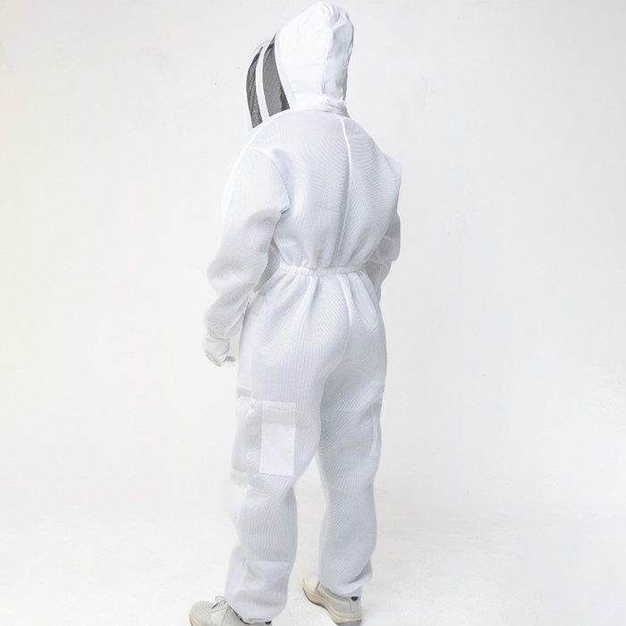 White Vented Professional Beekeeping Full Coverage Suit (6) White Vented Professional Beekeeping Full Coverage Suit