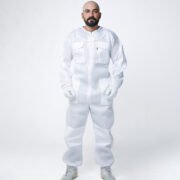 White Vented Professional Beekeeping Full Coverage Suit