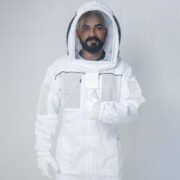 White Vented Professional Beekeeping Suit With Ventilation