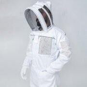 White Vented Professional Beekeeping Suit With Ventilation