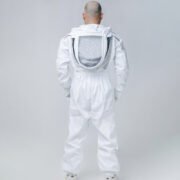White Vented Professional Beekeeping Suit With Ventilation