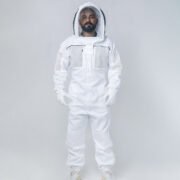 White Vented Professional Beekeeping Suit With Ventilation