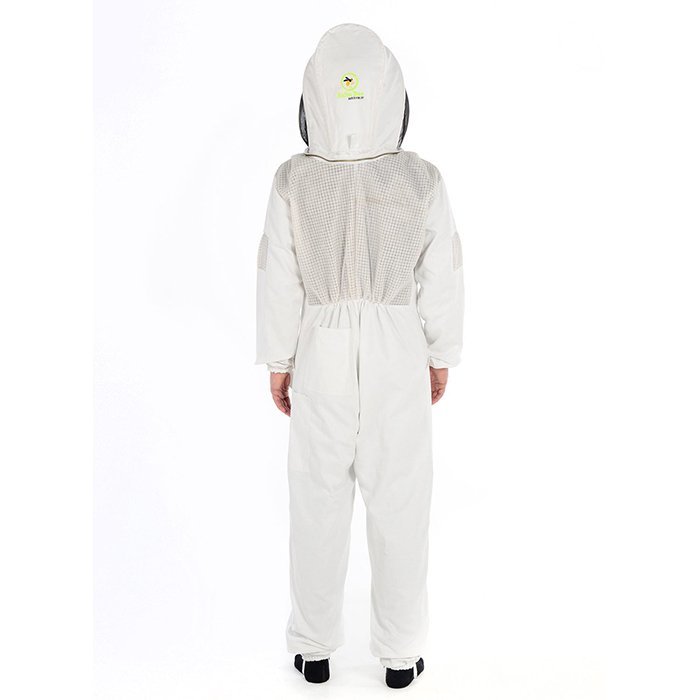 White Ventilated Beekeeping Suit for Summer Comfort (3) White Ventilated Beekeeping Suit for Summer Comfort