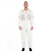 White Ventilated Beekeeping Suit for Summer Comfort