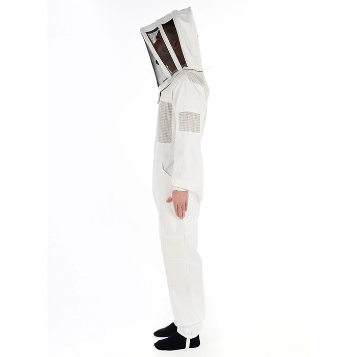 White Ventilated Beekeeping Suit for Summer Comfort (6) White Ventilated Beekeeping Suit for Summer Comfort