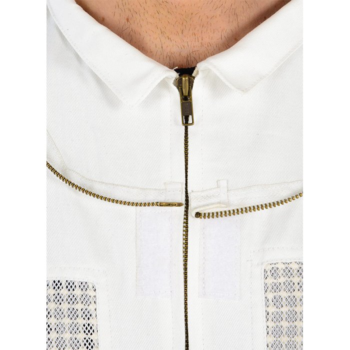 White Ventilated Beekeeping Suit for Summer Comfort (9) White Ventilated Beekeeping Suit for Summer Comfort