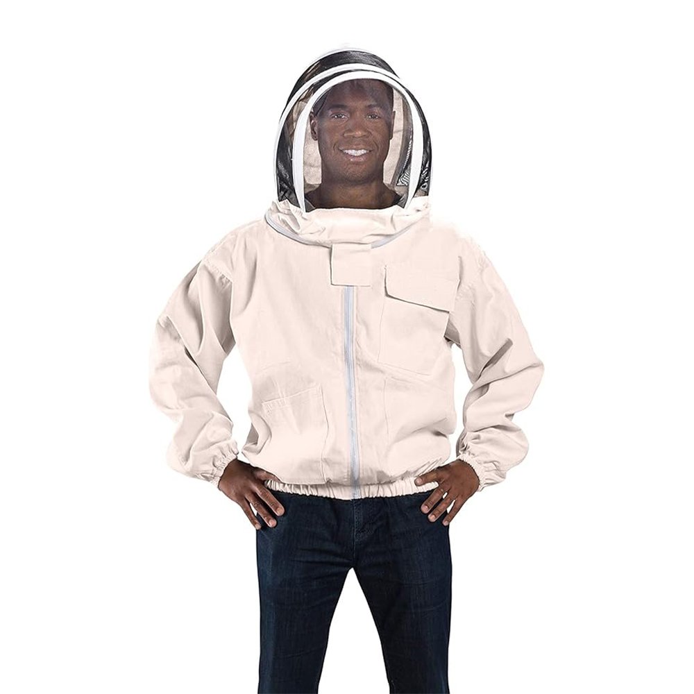 Natural White Cotton Beekeeping Jacket