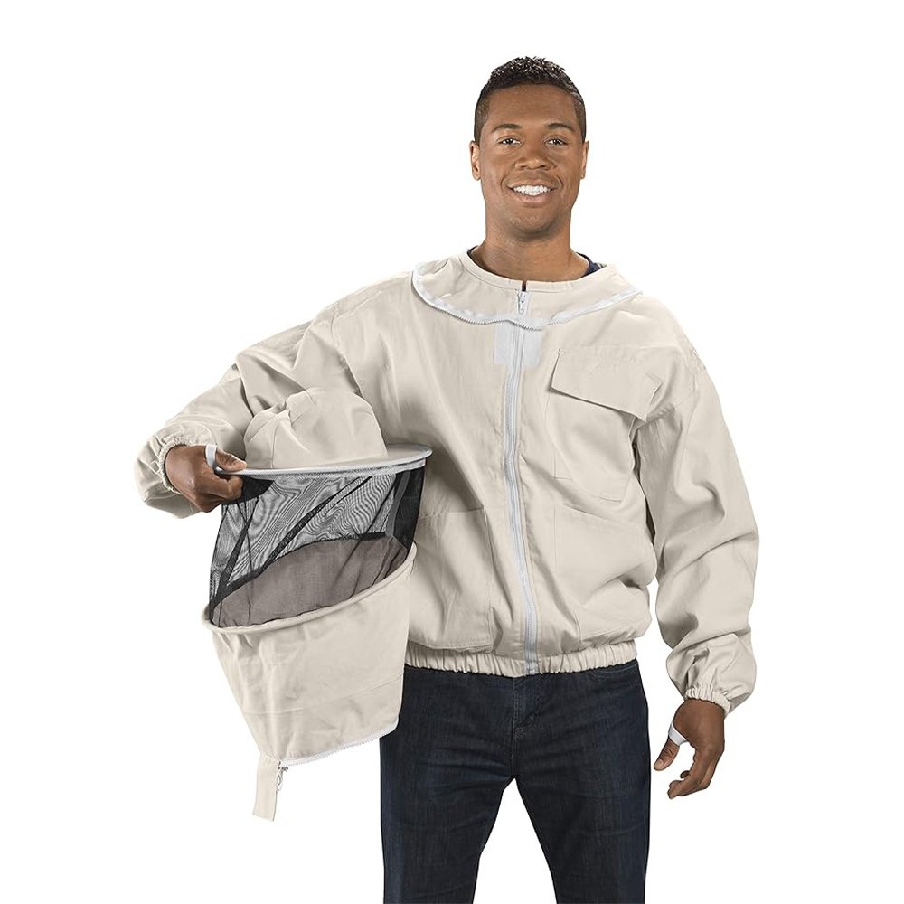Natural White Cotton Beekeeping Jacket