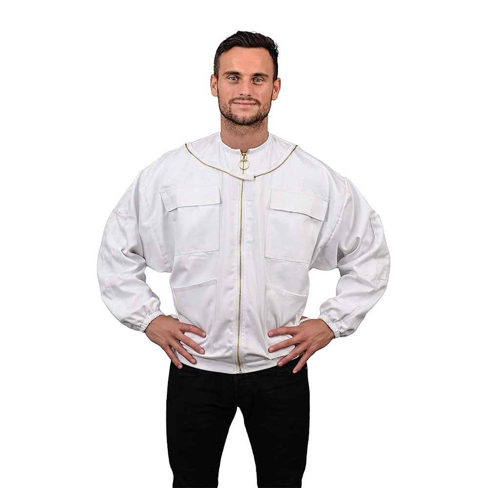 Linen White Cotton Beekeeping Jacket