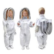White Kids Beekeeping Full Suit