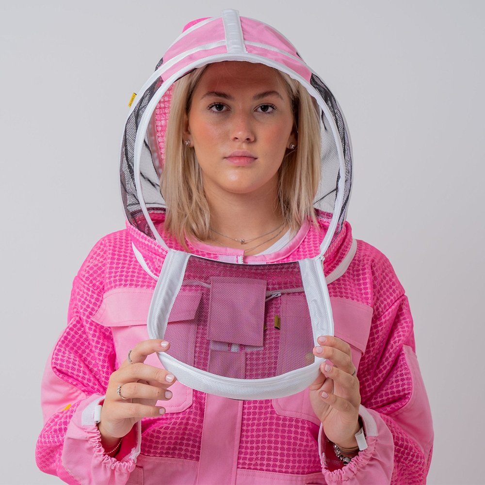 Pink Beekeeping Veil