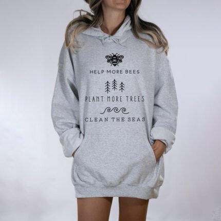 Save The Bees Cotton Hoodie