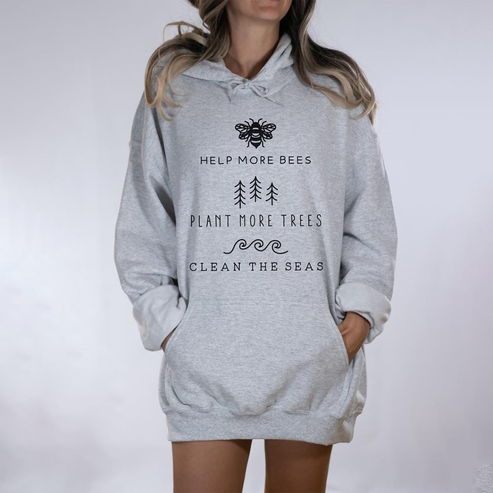 Save The Bees Cotton Hoodie