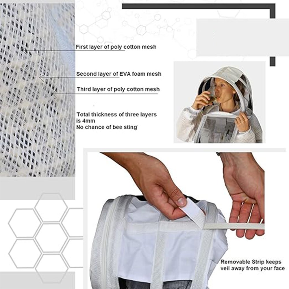 Beekeeping Jacket with 2 Veils Beekeeping Jacket with 2 Veils
