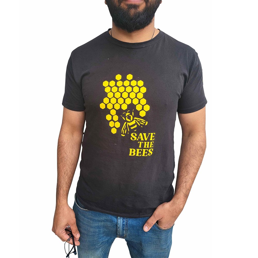 Black Cotton Beekeeping T Shirt Black Cotton Beekeeping T Shirt