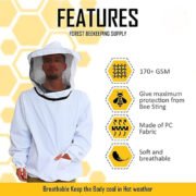 Cotton Beekeeping Pullover Smock Jacket