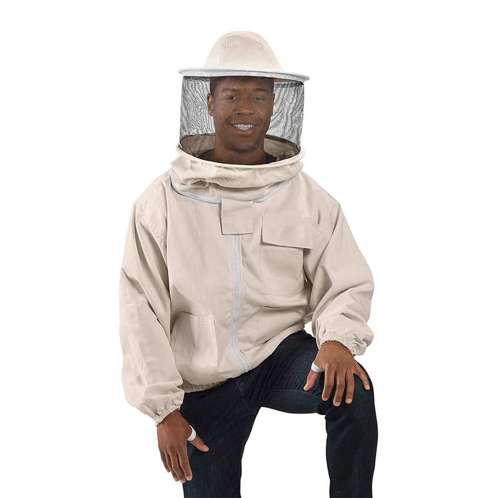 Natural White Cotton Beekeeping Jacket Natural White Cotton Beekeeping Jacket