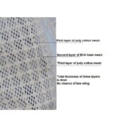 White 3 Layer Ventilated Beekeeping Jacket For Beekeeper - Image 5