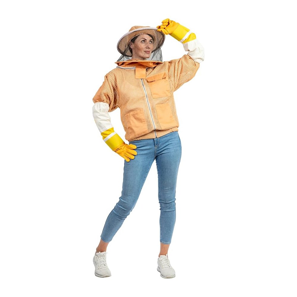 Beekeeping Jacket with Fencing Veil Beekeeping Jacket with Fencing Veil