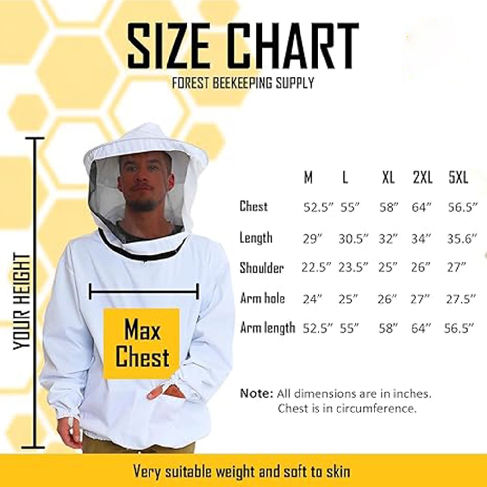 Cotton Beekeeping Pullover Smock Jacket Cotton Beekeeping Pullover Smock Jacket